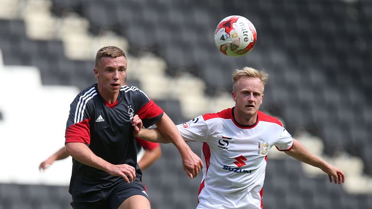 Ben Reeves (right): Battles with Forest's Osborn