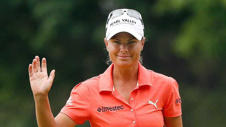 Lee-Anne Pace: Joint leader after third round of Marathon Classic