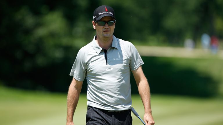 Zach Johnson: In a three-way tie for the lead