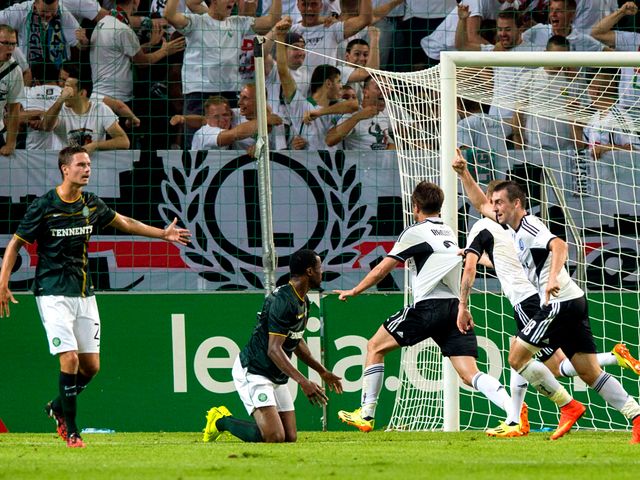 Celtic endured a nightmare first leg at the Pepsi Arena