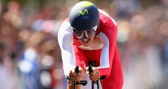Alex Dowsett beat second-placed Rohan Dennis by nine seconds