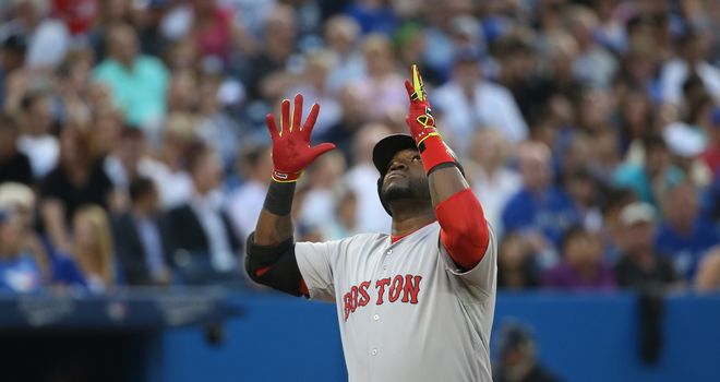 David Ortiz: Celebrates his two-run homer