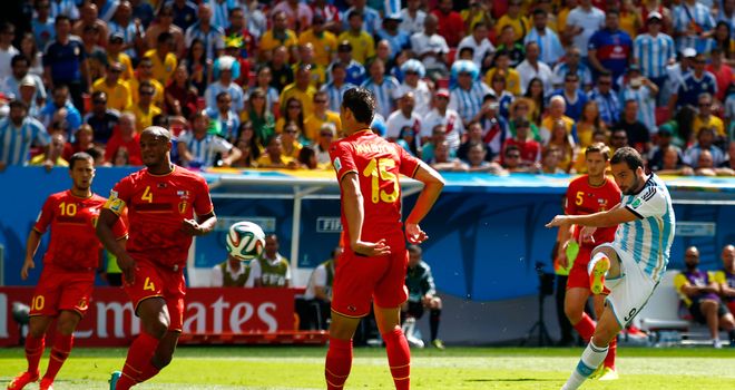 Decisive strike: Gonzalo Higuain's eighth-minute goal