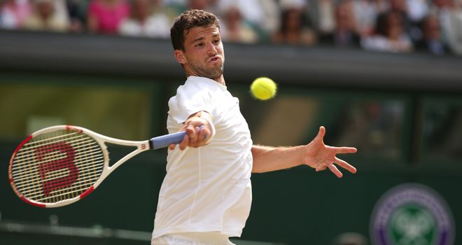 Grigor Dimitrov: ended Andy Murray's Wimbledon title defence in the quarter-finals