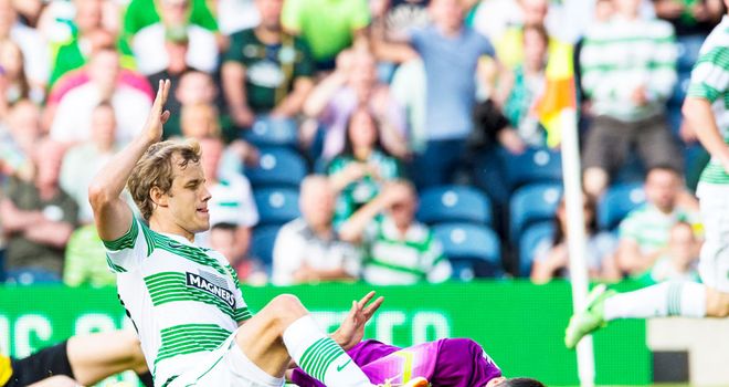 Teemu Pukki: Celtic striker scores his second goal against KR Reykjavic