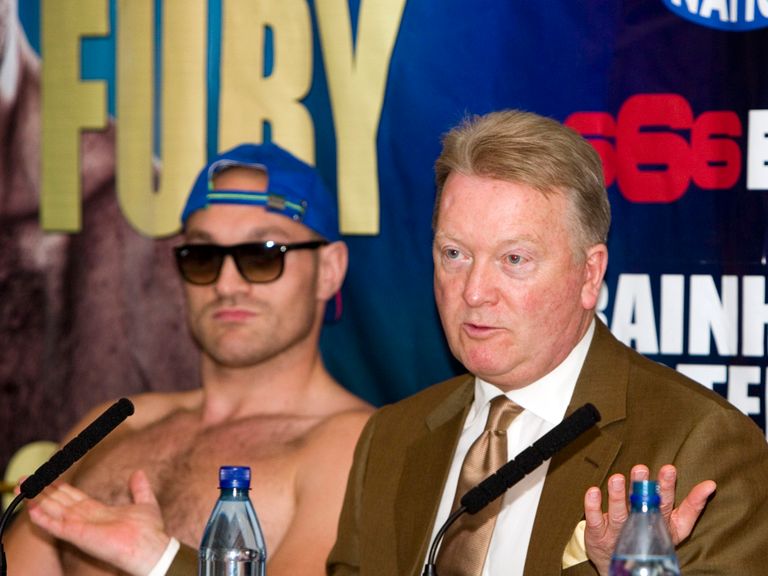 Tyson Fury and promoter Frank Warren