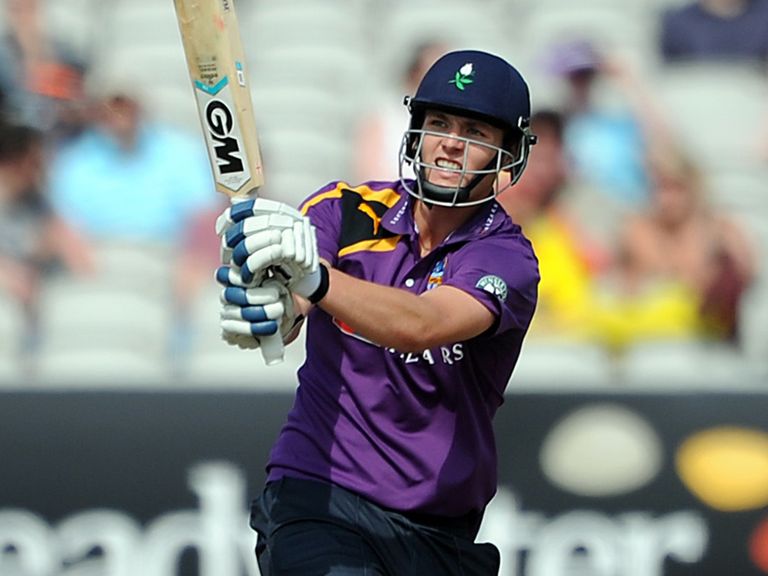 Alex Lees helped Yorkshire claim victory at Old Trafford