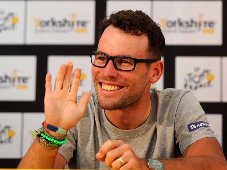 Mark Cavendish: Speaking at a press conference in Leeds