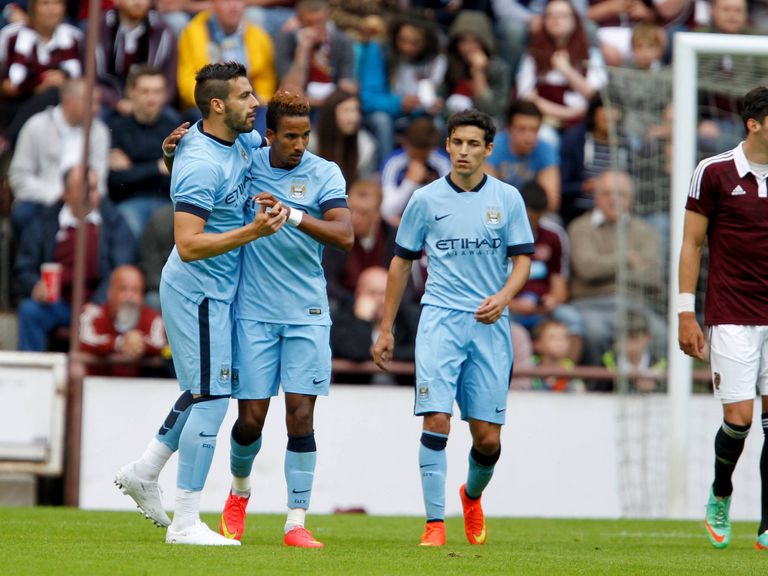 Scott Sinclair: Celebrates his opener