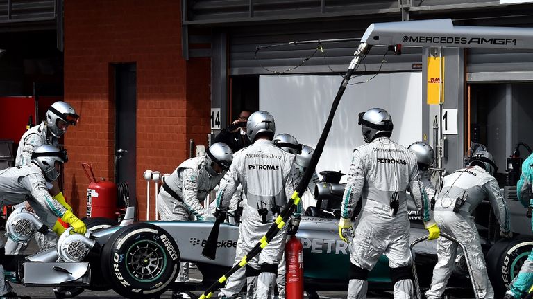 Hamilton ended up dropping out of the race with a damaged car following his clash with Rosberg