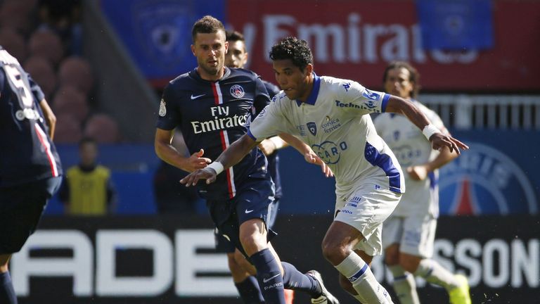 Motta and Brandao: In action during the game