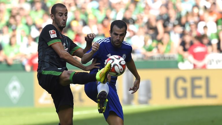 Cesc Fabregas: In action against Werder Bremen