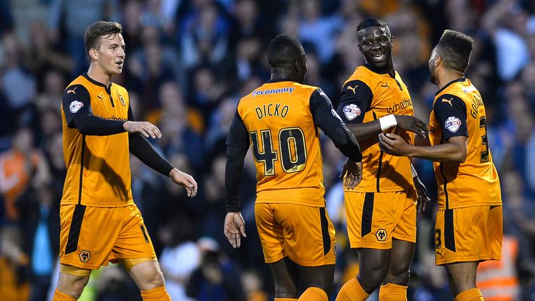 Sako: Celebrating goal for Wolves
