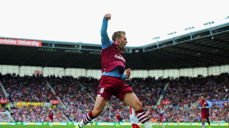 Andreas Weimann: Celebrates scoring the winner at Stoke