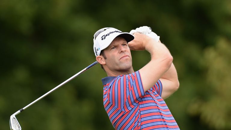 Bradley Dredge in action in round three