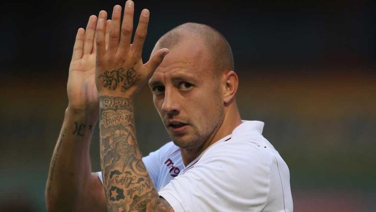 Alan Hutton: On target for Aston Villa at Walsall
