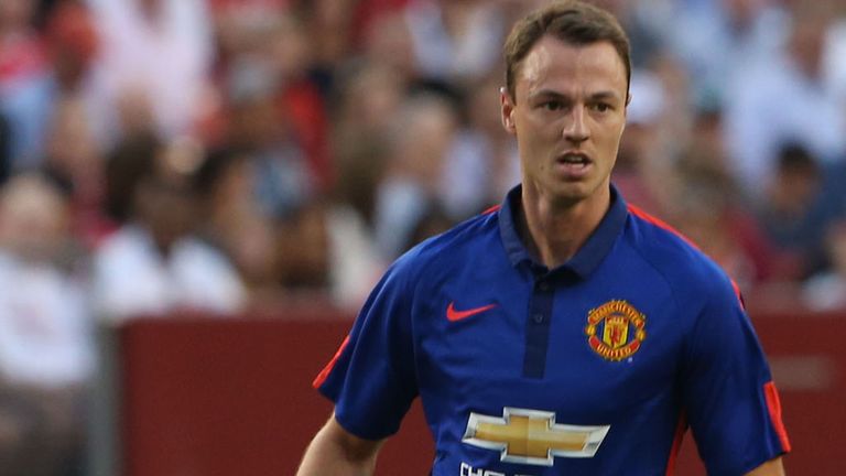 Jonny Evans during United's pre-season fixture against Inter Milan in Maryland this week