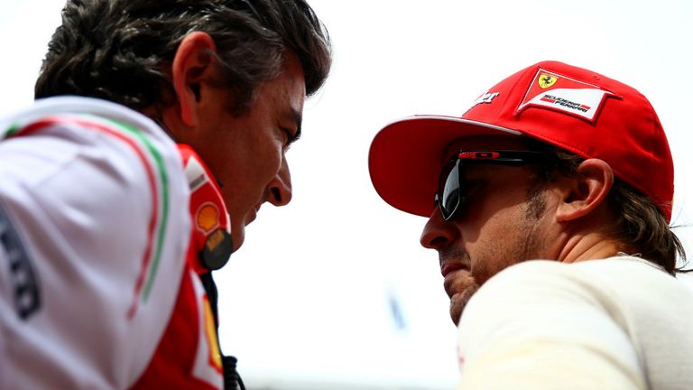 Marco Mattiacci in conversation with Fernando Alonso