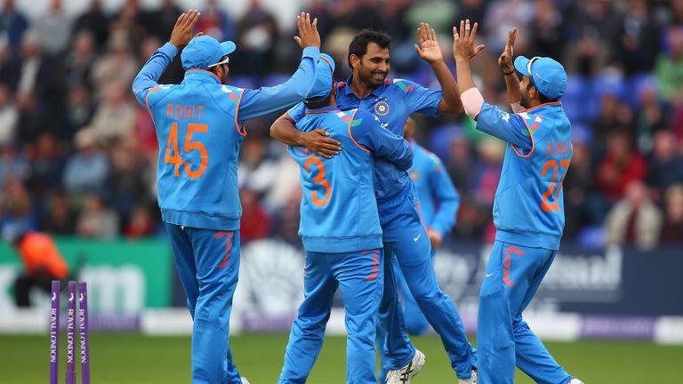 Mohammed Shami: Celebrating the wicket of Alastair Cook that sparked England's collapse