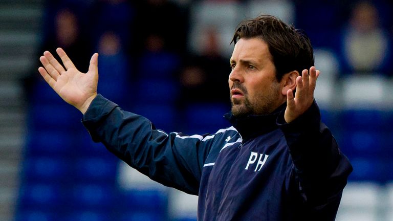 Some rare joy for Dundee manager Paul Hartley this season
