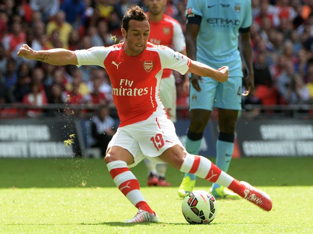 Santi Cazorla got the Gunners up and running with a neat finish