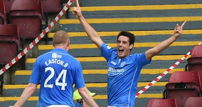Brian Graham: Celebrates late St Johnstone winner