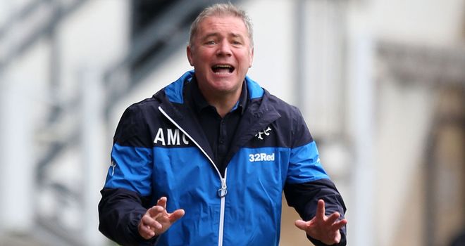 Ally McCoist: Rangers boss set to re-sign goalkeeper Lee Robinson.