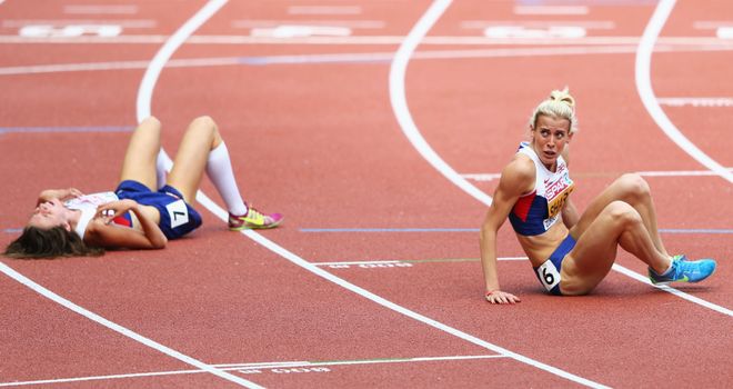 Jessica Judd and Lynsey Sharp exhausted after the 800m final