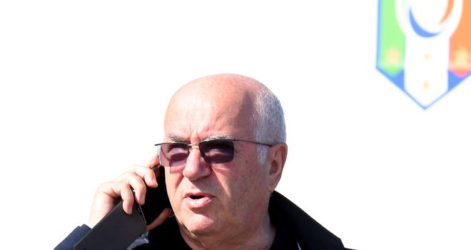 Carlo Tavecchio attends an Italy training session on June 12, 2014 in Rio de Janeiro, Brazil