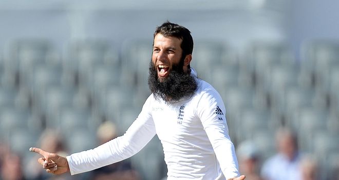 England's Moeen Ali: Took four wickets as India were blown away