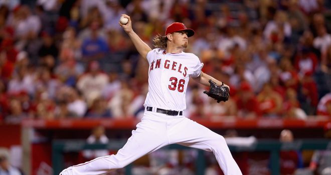 Jered Weaver: Recorded his 13th win of the season
