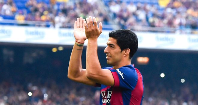 Luis Suarez: Made his first Barcelona appearance