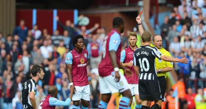 Mike Williamson: Shown red card by referee Mike Dean