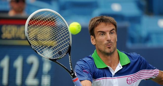 Tommy Robredo: Overcame Jack Sock after winning a tie break in the first set