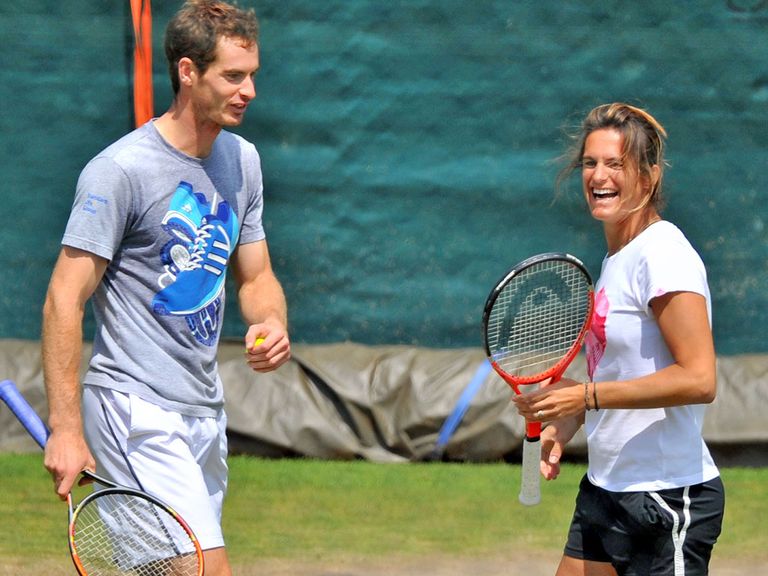 Andy Murray and Amelie Mauresmo
