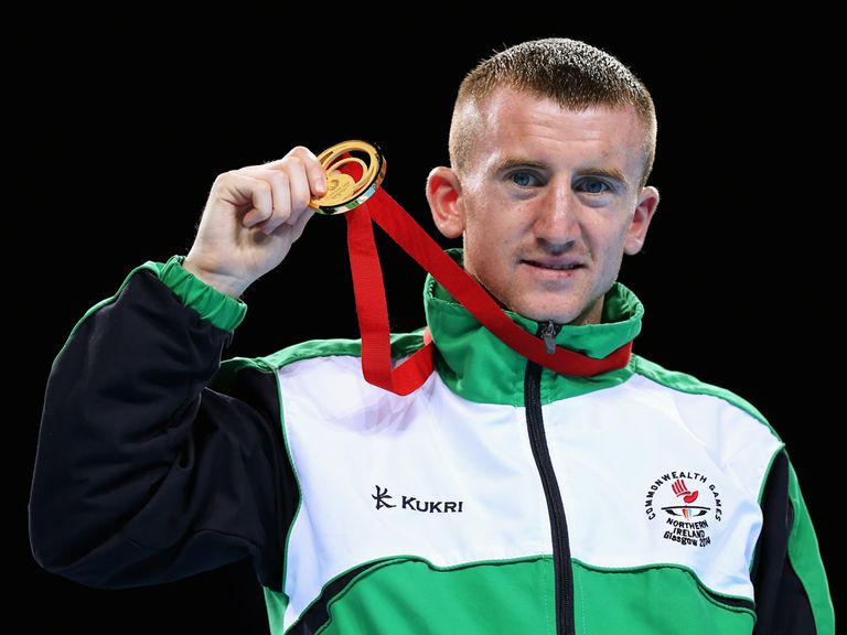 Gold medalist Paddy Barnes of Northern Ireland