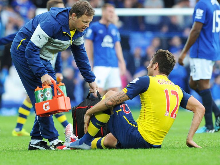 Giroud: Ankle injury