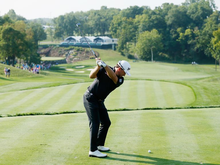 Graeme McDowell hits a shot