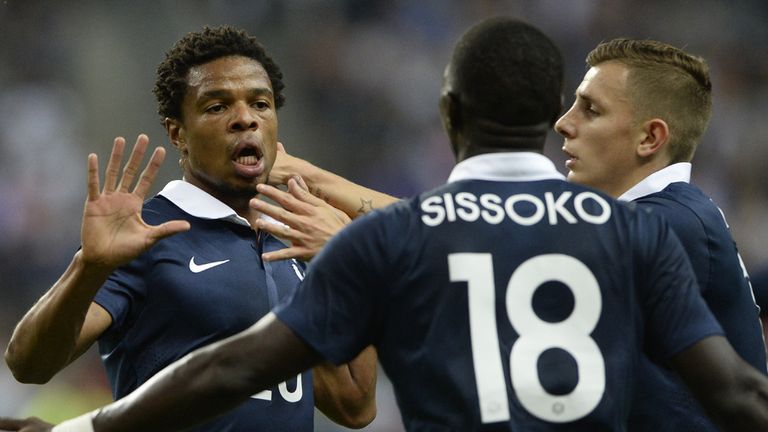 Loic Remy: Celebrates scoring against Spain
