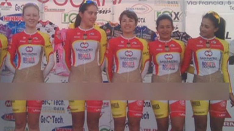 colombian women's cycling kit