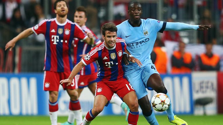 Toure in action against Bayern Munich earlier this season