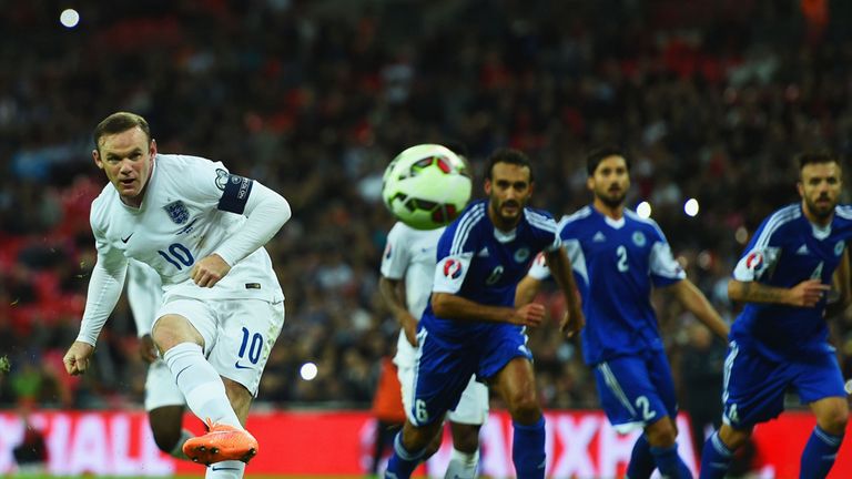 Wayne Rooney scored England's second goal from the penalty spot