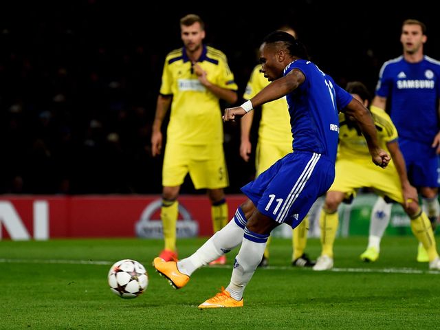 Didier Drogba scored Chelsea's second from the penalty spot