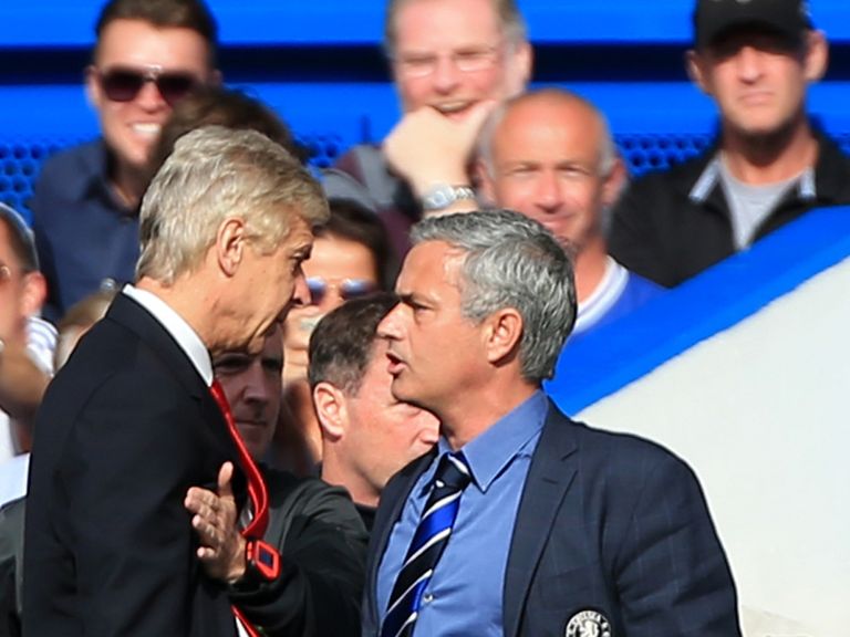 Arsene Wenger and Jose Mourinho were involved in an altercation on the touchline
