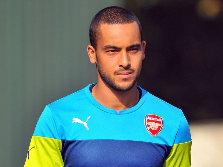 Theo Walcott: Back in training after a knee injury
