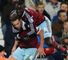 Kevin Nolan celebrates with Cheikhou Kouyate after scoring for West Ham