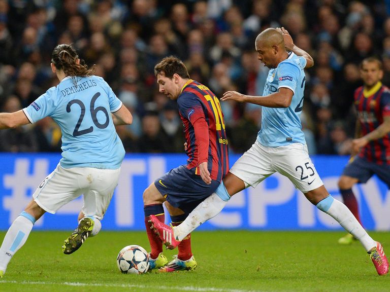 Manchester City will face Lionel Messi and co. again in the last-16