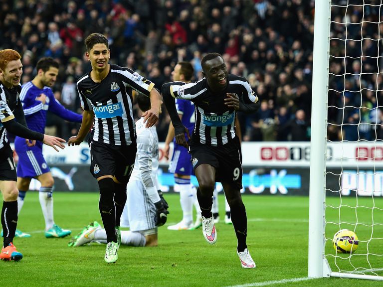 Papiss Cisse opens the scoring for Newcastle