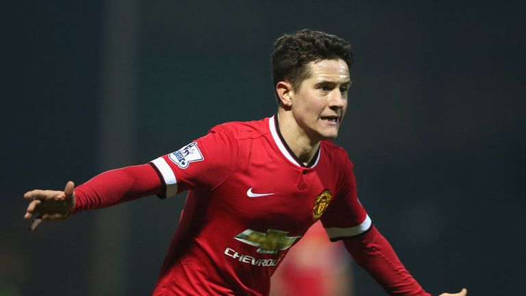 Ander Herrera: Celebrates United's first goal
