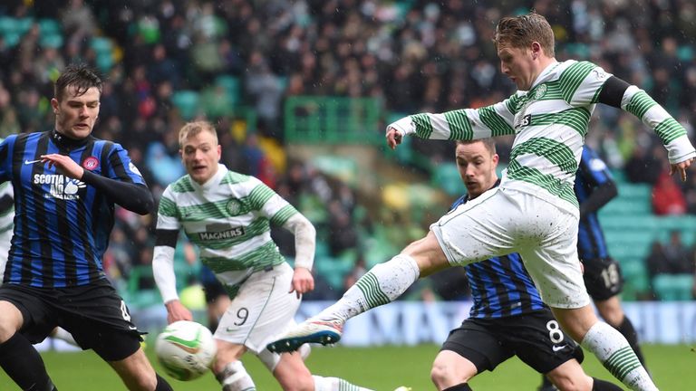Kris Commons (right) fires home the first goal
